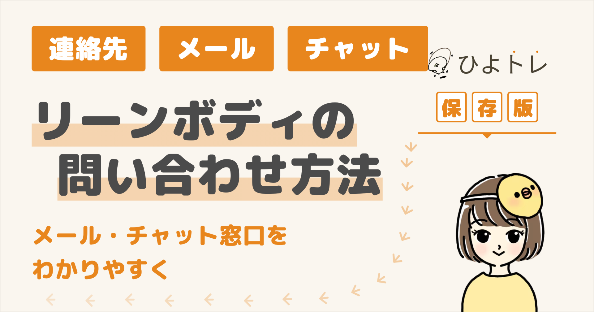 リーンボディの問い合わせ方法